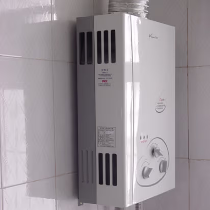 Apt_2005-003 My happiest option, the gas water heater.