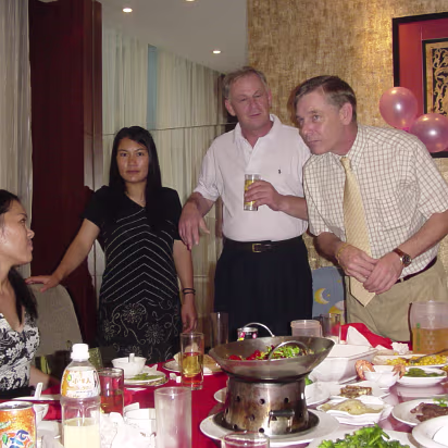 Wedding-Dinner-43 Listening to Tony's advice for new husbands.