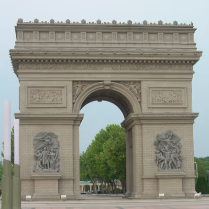 EuropePark03 Now we're in Paris, the Arc de Triumph