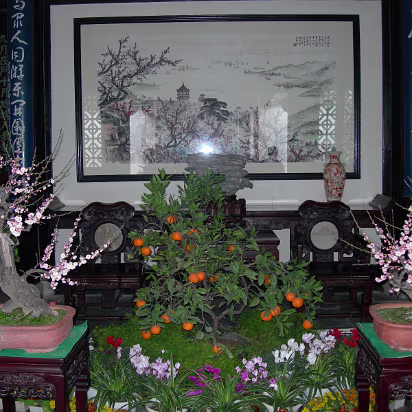 Mei-Yuan-12 The owner's living room. He was a rich art lover and created this park for his enjoyment.