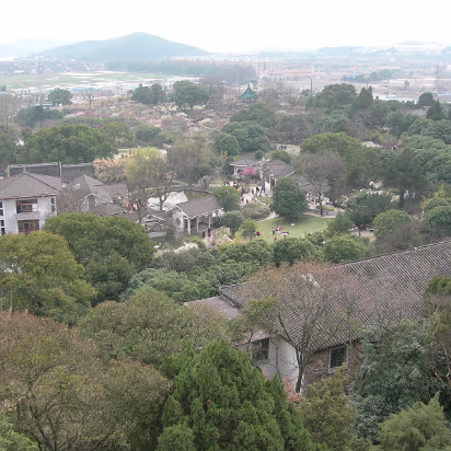 Mei-Yuan-18 View from the top of the temple.