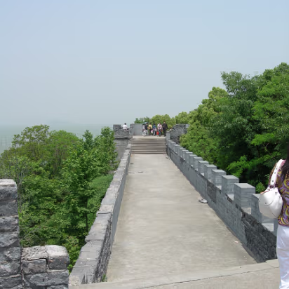 Movie-Set-10 Walking along the city wall.