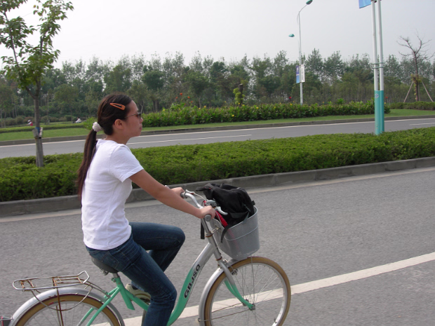 Bike Ride On a beautiful day, we took a ride around the neighborhood to see what was going on for National Day.
