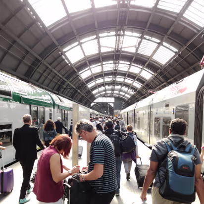 Italy-009 Milan train station. Looks like the one from Harry Potter.
