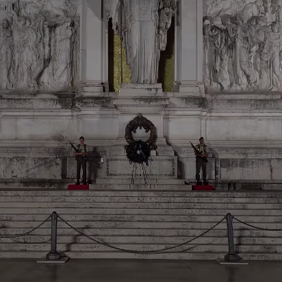 Italy-028 These guards are posted 24/7 for the Unknown Soldier from WW-I.