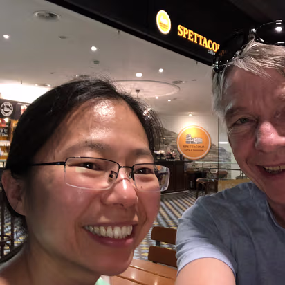 Switzerland-004 Had to have fancy coffee and a snack while waiting for the train.