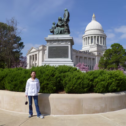 Little_Rock_Trip_2011-009 Monument to the Confederate Women of Arkansas. And the new one.