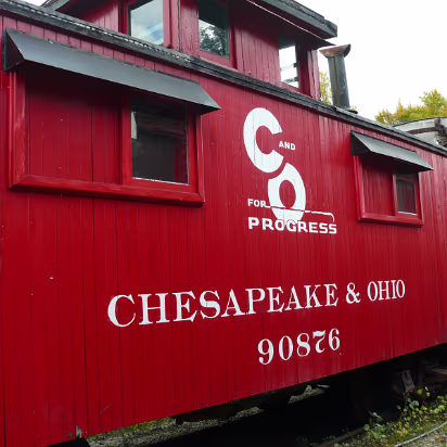 Autumn_2009-012 A well restored caboose.