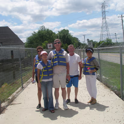 Family_Fun_Day-024 We had to carry the canoes around a dam here.