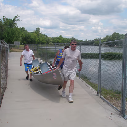 Family_Fun_Day-027 Canoe aren't as light as you'd think.