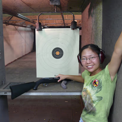 Shooting_Range-006 Pretty happy with her first shooting results.