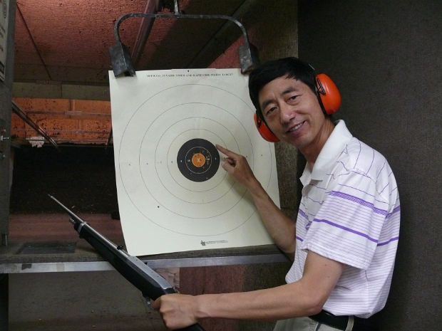 Shooting Range Hanhan and her family at the range.
