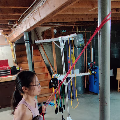 Covid-003 Gyms were closed for the lockdown, so we created our own.