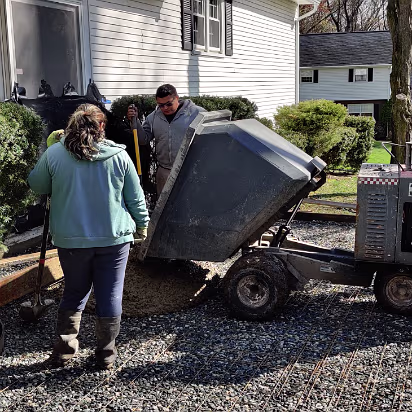 Covid-013 Hanhan wanted a bigger outdoor work area, so here's a patio.