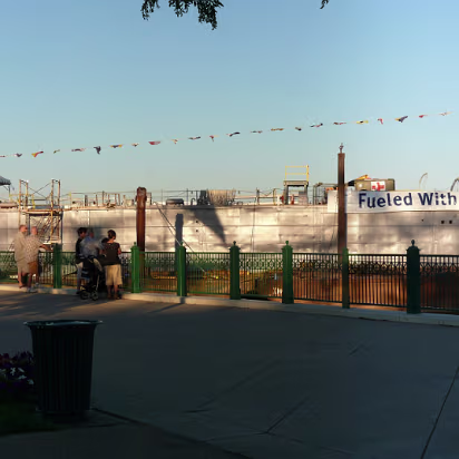 Blues_Festival_2007-003 A Tank Landing Ship from WW II that actually took part in D-Day.