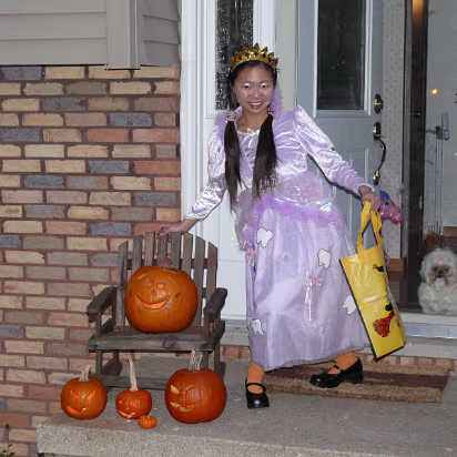 Halloween_2007-003 Tooth Fairy and Jack o' Lanterns