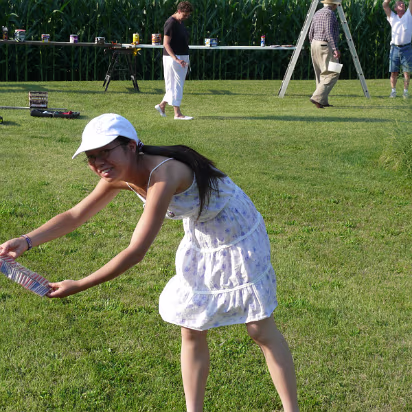 Independence_Day-010 Hanhan and her American flag firecrackers.