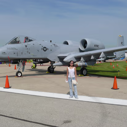 Prairie_Airshow_07-002 Hanhan and an A-10 'Tank Killer'