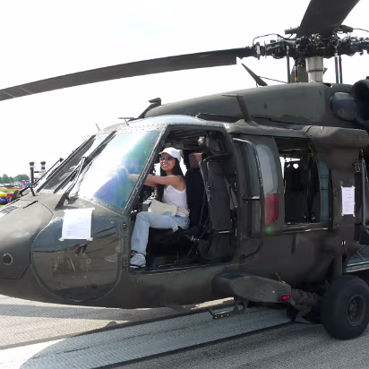 Prairie_Airshow_07-012 At the controls of a Blackhawk helicopter