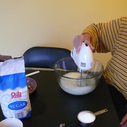 Thanksgiving_2007-007 Starting to make the meringue.