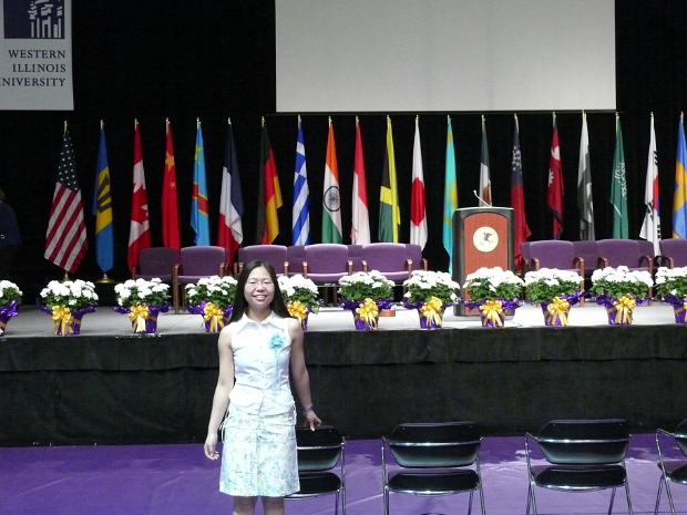 Hanhan's Master's Ceremony Hanhan graduates! With a perfect 4.0 GPA.