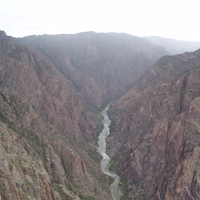 Black_Canyon_of_the_Gunnison_NP-058 The river flowing off into the distance.