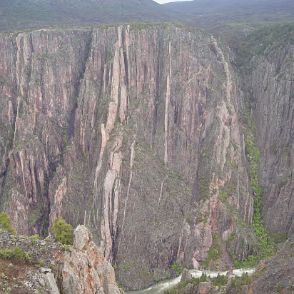 Black_Canyon_of_the_Gunnison_NP-074 Black Canyon isn't always black. Hanhan says to tell you it has different colored dikes.