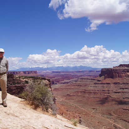 Canyonlands_NP-009 Gary wanted to take a Jeep on the FWD road down there. Hanhan vetoed the idea.