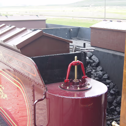 Golden_Spike_NHS-018 The hopper, coal and water were kept here. They had to stop for water every 10-15 miles!