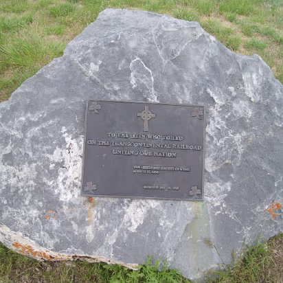 Golden_Spike_NHS-021 The Irish also contributed men to the rails. Hell on Wheels wouldn't have been possible without them!