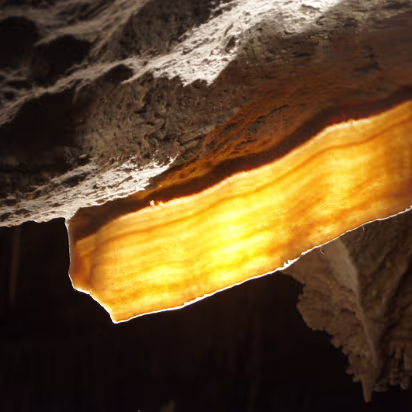 Great_Basin_NP-020 Yum! Hanhan is backlighting the cave bacon.