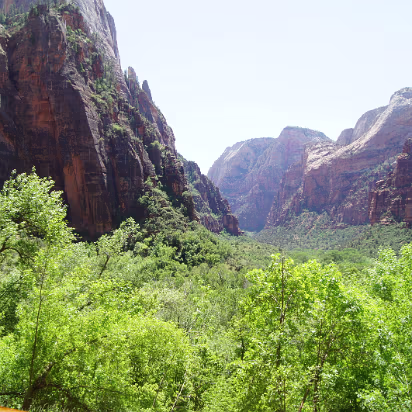 Zion_NP-047 Nice view down a valley.