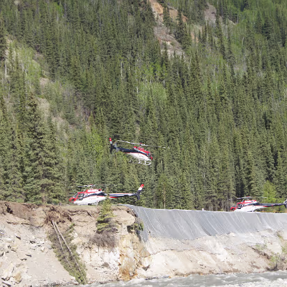 Alaska-051 Helicopter tour leaving. We did ours the old fashioned way. We walked!