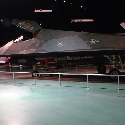 Air_Force_Museum-020 F-17 stealth fighter, now retired.