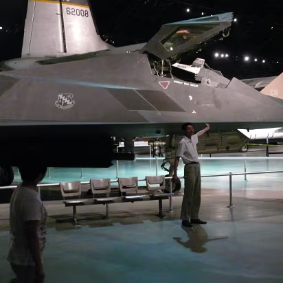 Air_Force_Museum-021 Hanhan's dad is surprised by all the technology on display here.