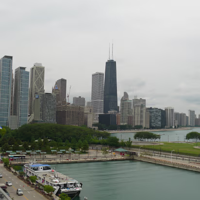 Chicago_2009-032 The second highest building in the US, the John Hancock building