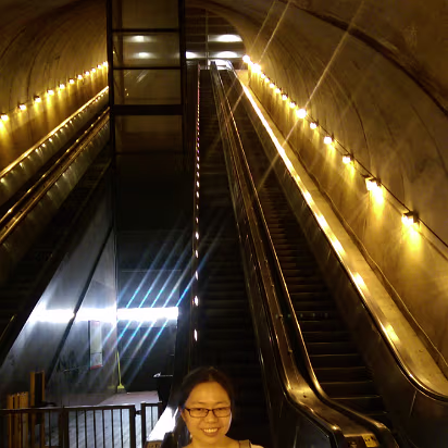 Christmas_2015_Trip-003 The Washington Metro is not busy at all! It is DEEP underground though.