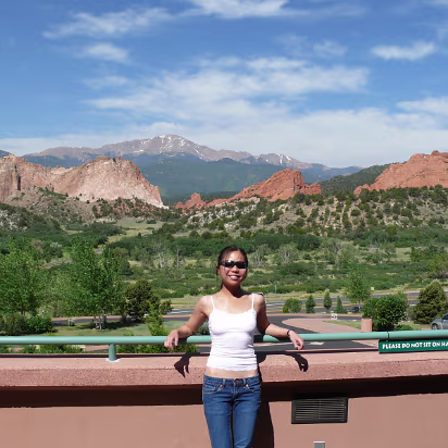 Colorado-028 Garden of the Gods and Pike's Peak. We'll visit both today.