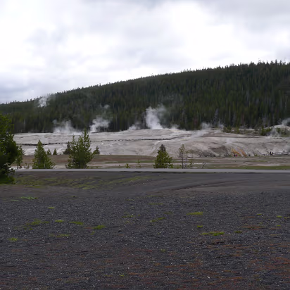 Yellowstone-036 Seeing (and smelling) the ground steam is quite odd.