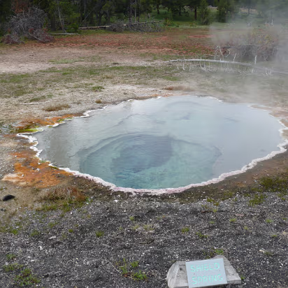 Yellowstone-064 The first of the pools, Shield Geyser.