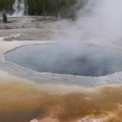 Yellowstone-068 The crust around the water is brittle, fall through and be cooked like a hotdog!