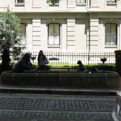 Area-037 Sculptures abound in downtown Portland.