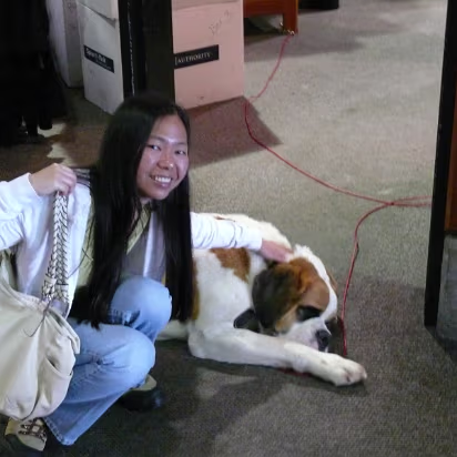 Mountain-005 The rescue dog seems a bit on the lazy side.