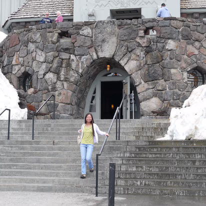 Mountain-011 Hanhan waiting impatiently for John and I.