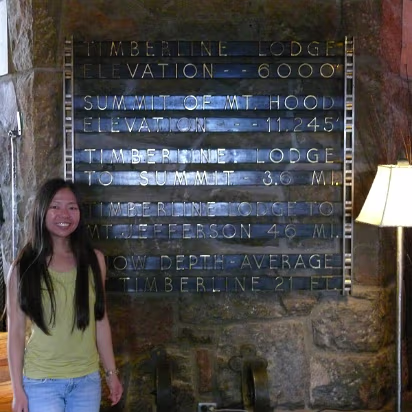 Mountain-013 Average snow depth? 21 feet! Four times her hieght!!!