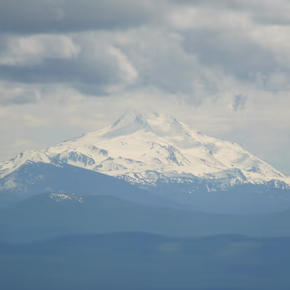 Mountain-021 Mount Adams from Mount Hood. A perfectly shaped peak.