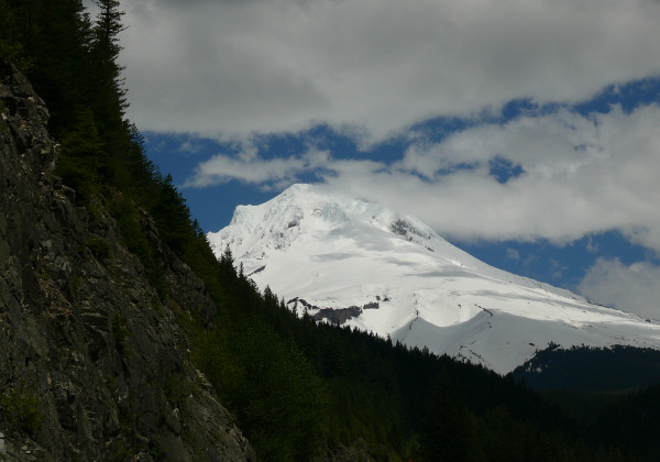 Mt. Hood & Multnomah Falls Mt. Hood & Multnomah Falls Timberline Lodge and the old highway to the falls.